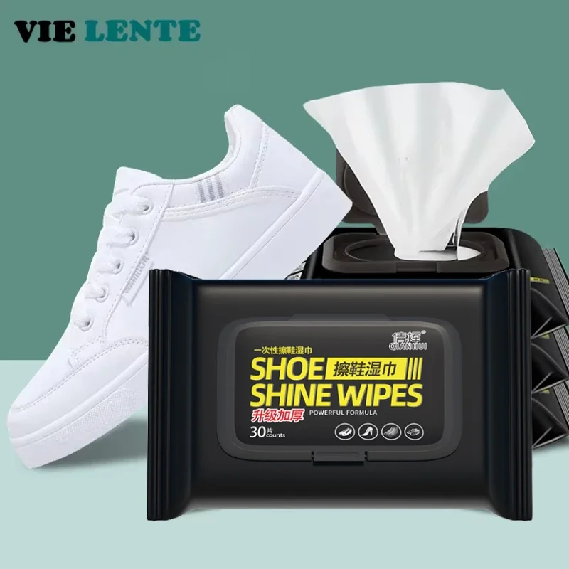 Sneaker Cleaning Kit - 12-60Pcs Disposable Shoes Clean Wipes Portable