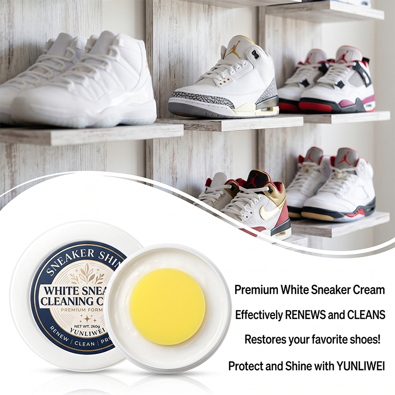 Sneaker Cleaning Kit - YUNLIWEI Waterless White Shoe Cleaner Cream