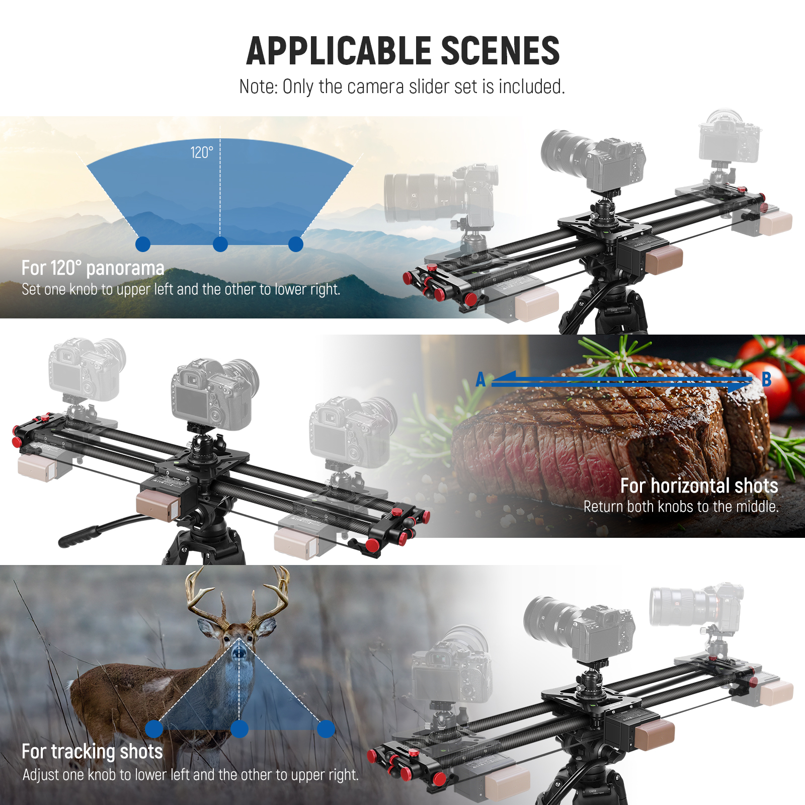 NEEWER 80cm Motorized Camera S - Sneakers Er avis et prix