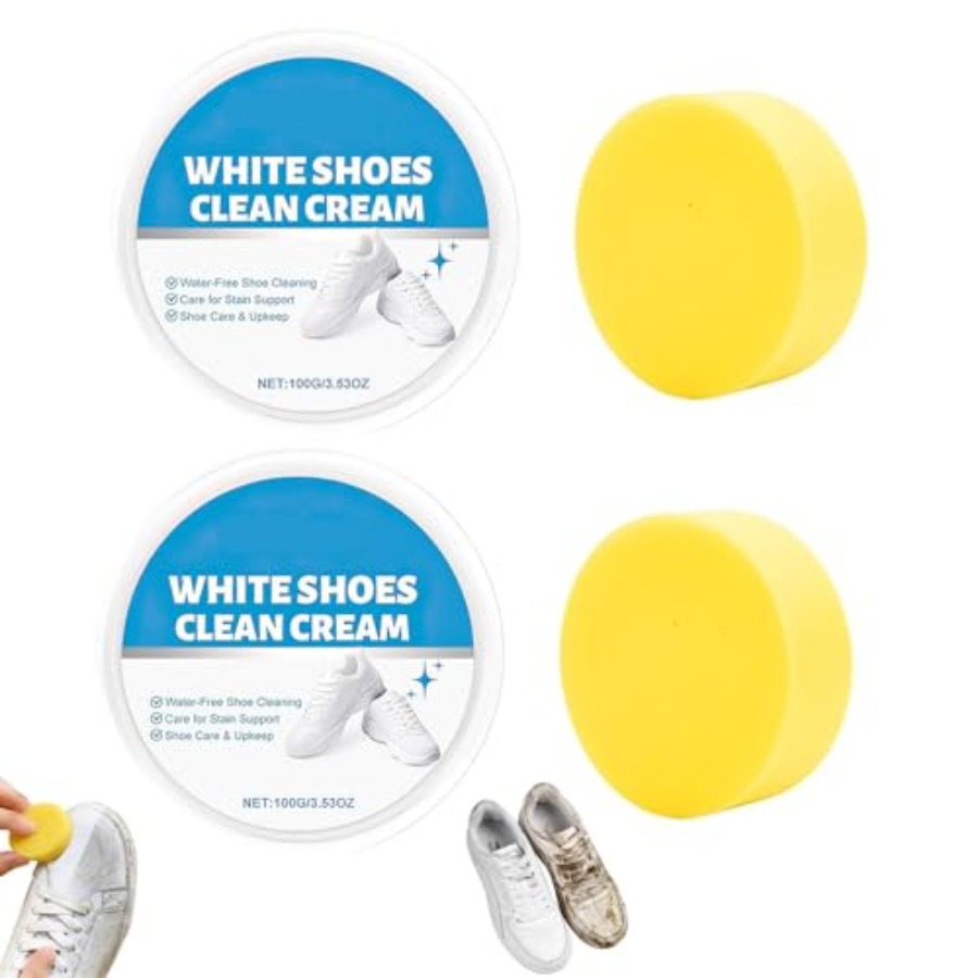 White Shoe Cleaner Cream, Mult - Sneaker Cleaning Kit avis et prix