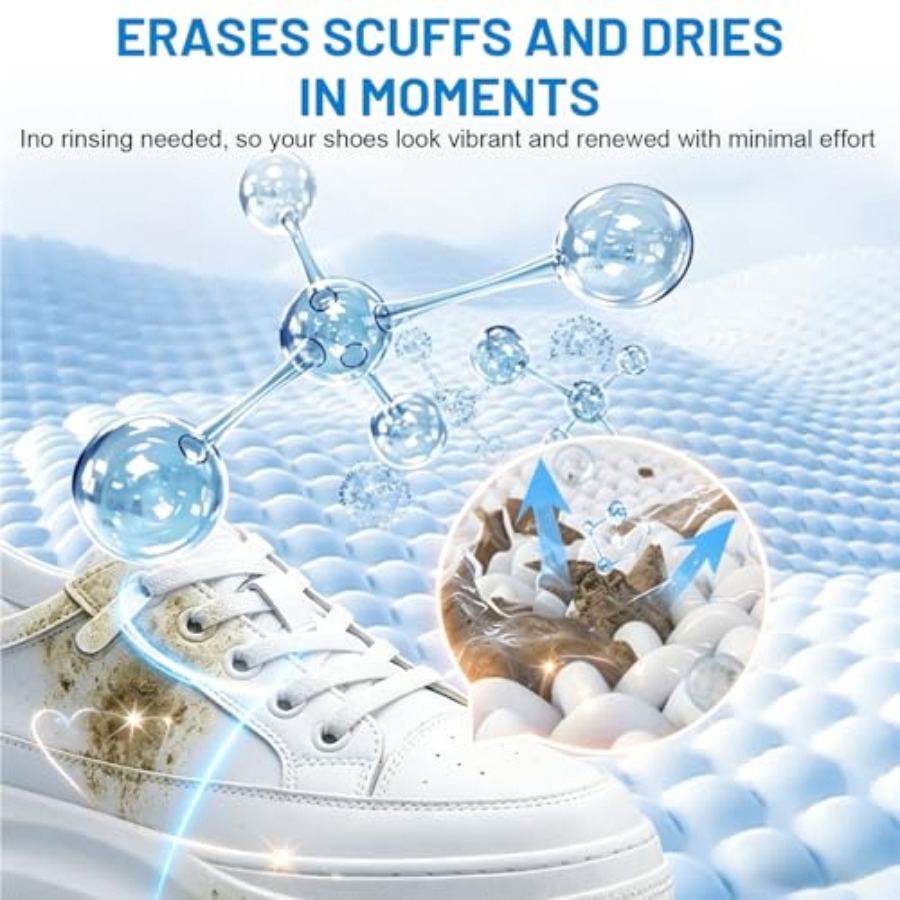 White Shoe Cleaner Cream, Mult - Sneaker Cleaning Kit avis et prix