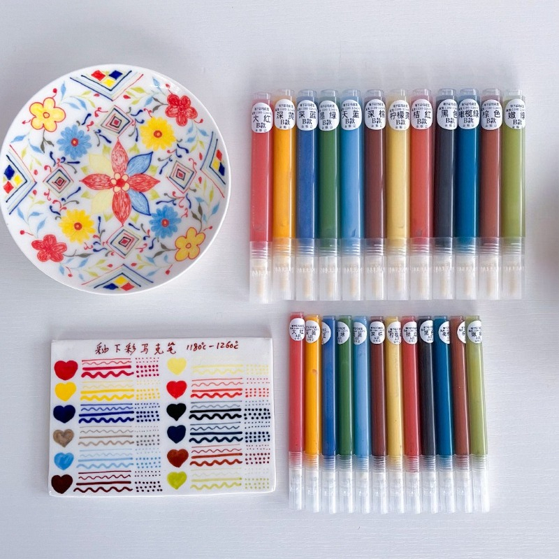 12 Colors Underglaze Marker Pe - Midsole Marker Paint avis et prix